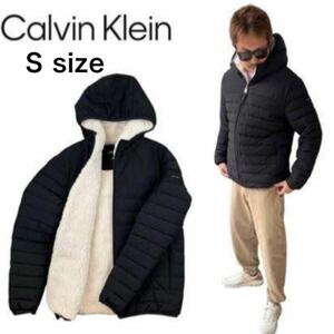 カルバンクライン CALVIN KLEIN アウター 中綿 ジャケット CM155780 ブラック Sサイズ CALVIN KLEIN MENS PACKABLE HOODED JACKET 新品