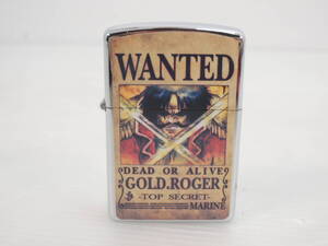 △火花確認済み オイルライター ONE PIECE ワンピース 手配書 GOLD ROGER ゴールドロジャー アニメ 喫煙器具/管理1706A12-01260001