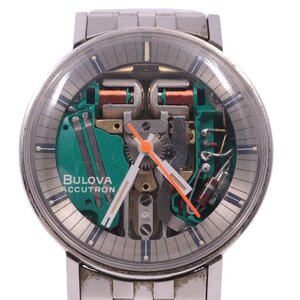 BULOVA ブローバ アキュトロン スペースビュー 音叉クォーツ メンズ 腕時計 純正SSベルト N0【いおき質店】