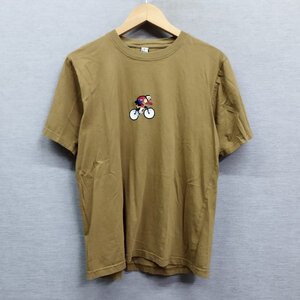 Z1303 Jupe by Jackie ジュップバイジャッキー 半袖 Tシャツ S オリーブ カーキ トライアスロン 自転車 ハンドメイド 刺繍 クルーネック