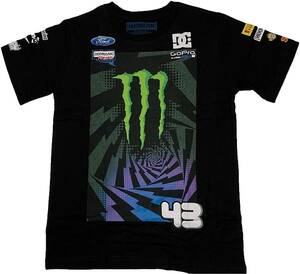 HOONIGAN フーニガン MONSTER ENERGY モンスターエナジー モンスターロゴ スポンサープリントＴシャツ（ブラック） (XXXL) [並行輸入品]