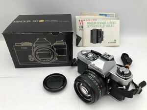 ★送料無料★MINOLTA XD シルバー + MD ROKKOR 50mm F1.4 ◆希少な元箱付き◆ フィルム一眼レフカメラ ミノルタ 1809R6C