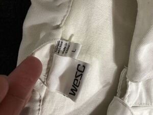 WESC jacket canvas large white / off ish chore We Are The Superlative Conspiracy 海外 即決