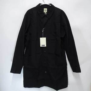 【中古】FOB FACTORY フレンチ シャツコート スプリングコート FOBファクトリー LL ブラック F2395 メンズ FRENCH SHIRT COAT