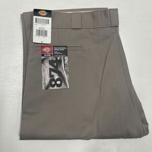 W40 薄いグレー 新品 874 ディッキーズ DICKIES オリジナル 874 USA MODEL ワークパンツ 1