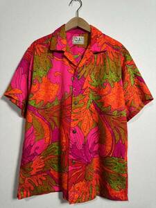 70~80s Vintage mr.ds aloha shirt ヴィンテージ アロハシャツ ハワイアンシャツ 古着 レトロ サイケ カイルアコナ