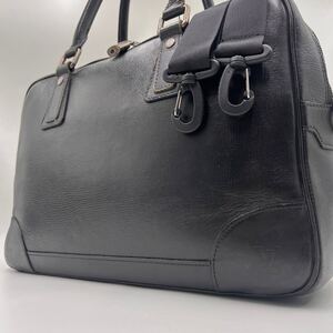 最高級 LOUIS VUITTON ルイヴィトン アコマ ユタ 2way バサルト ブラック 黒 ビジネスバッグ ブリーフケース ショルダーバッグ A4 レザー