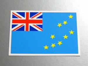 1■_ツバル国旗ステッカー Sサイズ 5x7.5cm 1枚即買■Tuvalu Flag sticker オセアニア 耐水シール OC