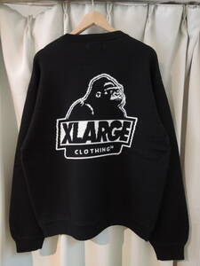 X-LARGE エクストララージ XLARGE SLANTED OG CREWNECK KNIT TOP ニット セーター ブラック Lサイズ 2024 最新人気品