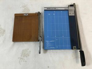 11/12a18 ペーパーカッター 2点 SAKAE KOKUYO PAPER CUTTER DN-4 新栄商会 コクヨ 切断用品 裁断機 事務用品 文房具 