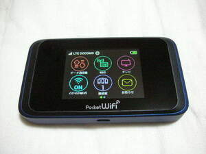 ◆中古品 ymobile ワイモバイル Pocket wifi 502HW ネイビーブルー◆SIM ロック 解除 済み HUAWEI ルーター a
