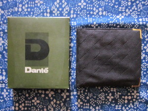 レトロヴィンテージ●Dante*ダークブラウン*スエード*シンプルシック*二つ折り財布*札入れ*大人のお洒落リメイク素材に◎