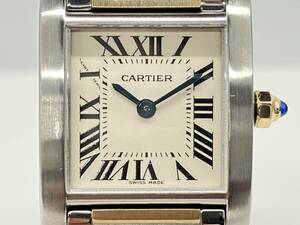 Cartier／カルティエ／タンクフランセーズSM／コンビ／2384／クォーツ／レディース腕時計