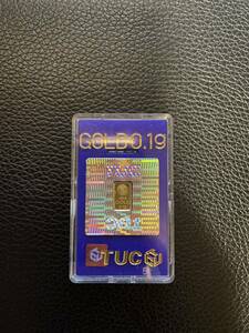 純金インゴット 0.1g TUC