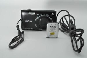 Nikon デジタルカメラ COOLPIX S3700 ブラック 光学8倍ズーム 2005万画素 S3700BK