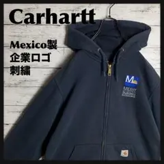 【即完モデル‼︎】Carhartt◎企業ロゴ フルジップ パーカー C498