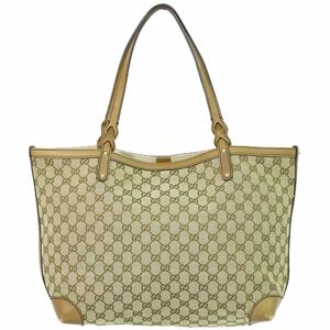 本物 グッチ GUCCI GGキャンバス ショルダーバッグ トートバッグ ベージュ ブラウン