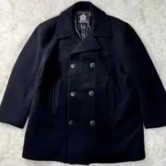 希少/美品✨VAN JACKET ピーコート　ウール　ネイビー LL