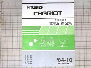 ■三菱自動車 ミツビシ　シャリオ CHARIOT 整備解説書 電気配線図集 1984-10 　