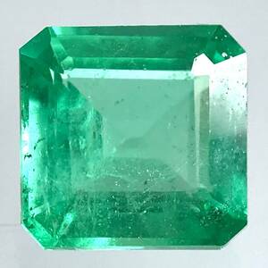 (天然エメラルド0.702ct)m 約5.5×5.4mmソーティング付 ルース 裸石 宝石 ジュエリーjewerly emerald i