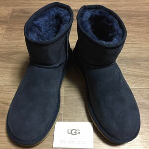 新品未使用！正規品UGG ムートンブーツクラッシックミニ2 ネイビー23センチ