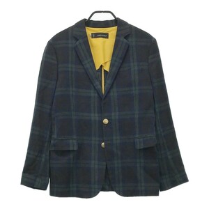 DSQUARED2 ディースクエアード S74BN0342 コットン テーラードジャケット チェック柄 ネイビー系 50 [240101119586] メンズ