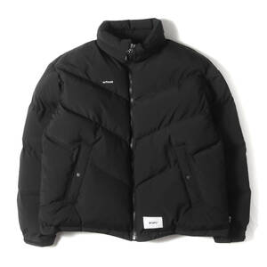 【美品】WTAPS ダブルタップス ジャケット サイズ:L / 22AW ポリエステルタフタ 中綿 ジップ ジャケット (TTL / JACKET / POLY.) 黒