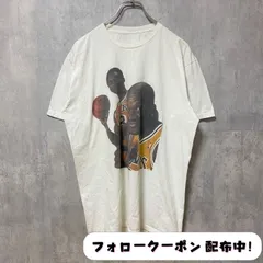 古着 used　半袖プリントデザインTシャツ　ホワイト　白　バスケットボール　レトロ　クルーネック　メンズ　レディース