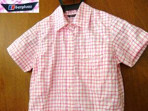 バーグハウス berghaus W CHECKED SHIRT SS 半袖シャツ 速乾シャツ WOMENS