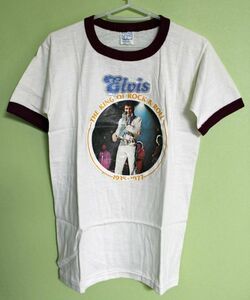 ★70s ELVIS KING OF ROCK&ROLL Tシャツ★エルヴィス プレスリー ビンテージT SHIRT★ ロカビリー ROCKABILLY★ROCK N ROLL PSYCHOBILLY