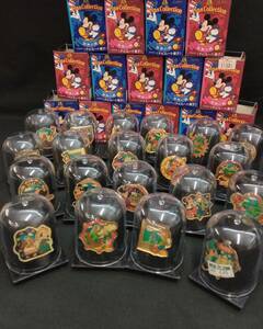 ジャンク MORINAGA 森永 ピンズコレクション ディズニーキャラクター 世界の旅 20個 セット ミッキー ミニー ドナルド デイジー 当時物
