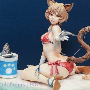 1/7 マルスズキ+水着猫 樹脂 レジン ガレキ ガレージキット ※ご自身での組立・塗装※