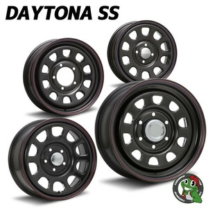 4本セット DAYTONA SS デイトナ 16x6.0J 5/139.7 +0 BK MONSTA TERRAIN GRIPPER A/T 215/70R16 ホワイトレター ジムニーシエラ JB74 JB43