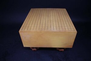 碁盤　②　本榧　榧　天然木　カヤ　　時代　厚み17.2cm