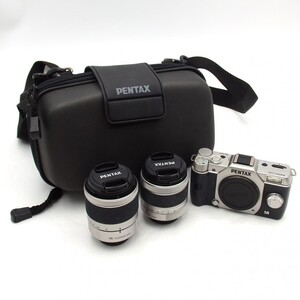 1円〜 PENTAX ペンタックス Q10 デジタルカメラ レンズ2点 ケース付 動作未確認 y170-3366619【Y商品】