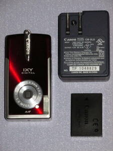 ★☆ Canon IXY DIGITAL L2 PC1108 スターガーネット 純正 充電器 CB-2LU バッテリー NB-3L 付 ☆★