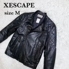 【デザイナー】XESCAPE ゼスケープ ダブル ライダースジャケット サイズM