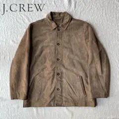 90s J.Crew Suede Leather Half Coat L