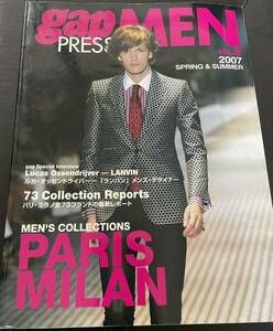 希少品★gap PRESS MEN 2007SS パリ・ミラノ コレクション vol.9 ランバン エディスリマン ラフシモンズ ジバンシィ クリスヴァンアッシュ