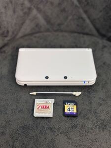 美中古品 Nintendo 3DSLL 任天堂 ニンテンドー3DS LL ホワイト 本体 ソフト付 ゼルダ 3DS ニンテンドー