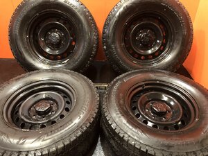 【BS DM-V3 265/70R17】スタッドレス【トヨタ FJクルーザー 純正ホイール 17インチ 7.5J6HPCD139.7+15】キャップ付 21年 バリ溝　(VTO037)