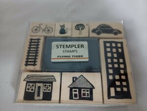 スタンプ　stempler stamps flying tiger　中古　　　ゆうパケットプラス