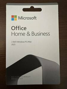 正規品・未使用品 Microsoft Office Home & Business 2021(最新 永続版) カード版 Windows11、10/mac対応 PC2台
