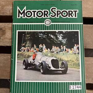 B1744　1962　「MOTOR SPORT」モータースポーツ 英国 　旧車雑誌　英国車 古本　雑誌 旧車　ビンテージ　自動車 クラシックカー