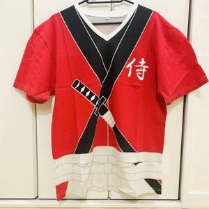 新品 SALE Mサイズ 定価1,980円 Tシャツ　なりきり 侍 綿100%　和風　メンズ