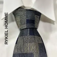 RYKIEL HOMME タイル柄 ジャガード シルク ネクタイ 日本製