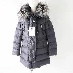 未使用◎正規品 MONCLER モンクレール 19-20AW APHROTI アフロティ レディース シルバーフォックス　フード付き ダウンジャケット 灰 0