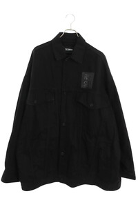 ラフシモンズ 22AW 222-723 サイズ:M ロゴパッチバックプリントオーバーサイズデニムジャケット 中古 OM10