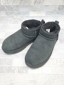 ■ UGG アグ 1116109 ブーツ Classic Ultra Mini クラシック ウルトラ ミニ サイズ23.0 ブラック レディース P