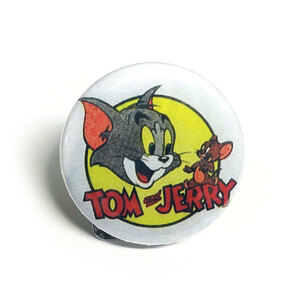 缶バッチ #CB041 TOM AND JERRY トムとジェリー アメリカン雑貨 缶バッジ